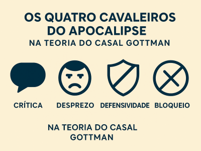 Teoria dos Quatro cavaleiros do apocalipse da teoria de John Gottman: Como eles afetam o seu relacionamento e como podemos superá-los juntos